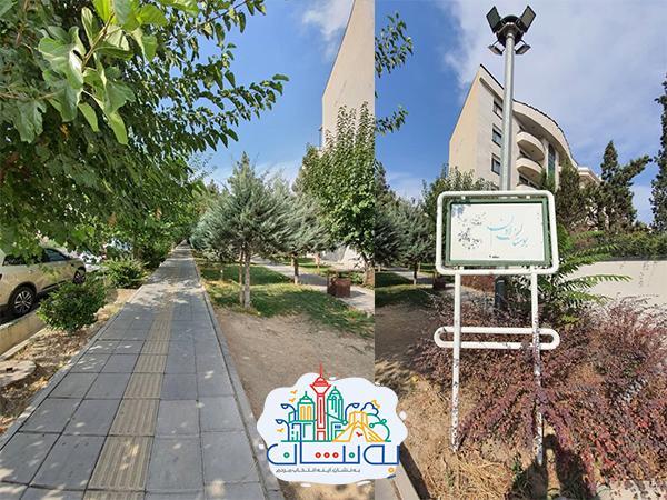 پیاده روی بعد از ناهار رستوران نارنجستان سعادت آباد